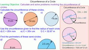 Finding The Circumference Of A Circle Mr Mathematics Com Circle Learning Problems Common Core Math Standards