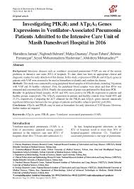 Check spelling or type a new query. Pdf Investigating Pik3r3 And Atp2a1 Genes Expressions In Ventilator Associated Pneumonia Patients Admitted To The Intensive Care Unit Of Masih Daneshvari Hospital In 2016