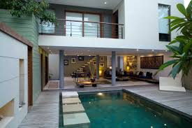 Denah Rumah Minimalis Modern 2 Lantai Kolam Renang Google Search House Home Swimming Pools