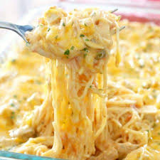 The Best Chicken Spaghetti Recipe Recipes Chicken Spaghetti Cheesy Chicken Spaghetti