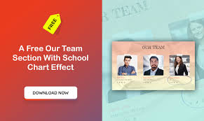 Our Team Section With School Chart Effect Divi Theme Designer