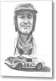 1966 Ken Miles Daytona #98 Ford GT 40 Winner Metal Print