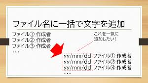 図解あり】ファイル名に一括で文字を追加する【バッチファイル】 - Chat-GPTを使った簡単プログラミング
