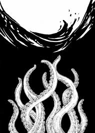 How to draw a kraken. The Kraken Tentacles Poster By Clemence Brousse Displate Octopus Art Kraken Drawing Kraken Art