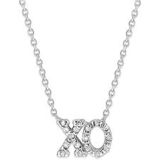 Kc Designs Brilliant By Kc Designs 14k Gold And Diamond Xo Necklace 296 Liked On Polyvore F White Gold Jewelry White Diamond Necklace Yellow Gold Chain