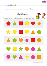 sort and classify worksheets for kindergarten free classifying worksheets pdf