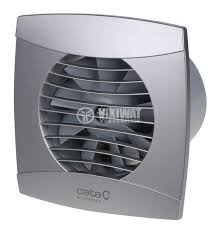 Bathroom Fan ∅100 (inox) ᐉ Cata UC-10 Timer Hygro Silver