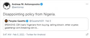 All hands have been on deck (both exchanges and crypto traders themselves) to fathom out ways to help them keep trading cryptos seamlessly. Central Bank Of Nigeria Denies It Has Placed New Restrictions On Cryptocurrencies Uses Debunked Claims To Justify New Directive Emerging Markets Bitcoin News
