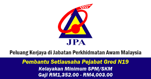Bertanggungjawab untuk memastikan urusan harian di pejabat hakim mahkamah atasan/ pegawai kumpulan pengurusan. Jawatan Kosong Di Jabatan Perkhidmatan Awam Malaysia Jpa