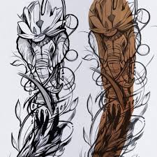 Nana henna ungaran semarang blank templates for henna design tattoo templates body template hand outline. Left Arm Tattoo Sleeve Tattoo Contest 99designs