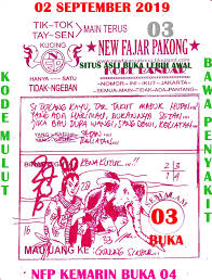 Kode Fajar Pakong Hari Ini 2019
