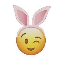 Wink Emoji With Easter Bunny Ears Easter Holiday Art Print By Fresh Dressed Tees X Small In 2020 Bunny Emoji Easter Bunny Ears Easter Emoji