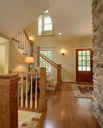 Pictures Of Mixing Wood And White Trim Yahoo Search Results Oak Trim Traditional Staircase White Baseboards