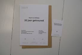 Uitnodiging 20 Jaar Getrouwd Hilde Peters