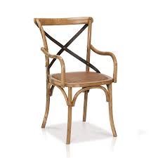 Reva Cross Back Arm Chair In 2020 Chair Dining Arm Chair Metal Chairs