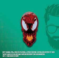 Carnage Red Dyed Soft Enamel Hat Pin Etsy Soft Enamel Soft Enamel Pins Paint Meaning