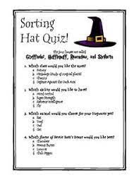 Harry Potter Themed Classroom Sorting Hat Quiz Writing Prompt Harry Potter School Harry Potter Lessons Harry Potter Classroom