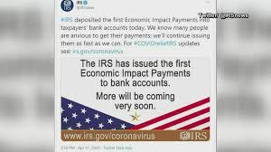 For more information, see the questions and answers about the third economic payment. Coronavirus Irs Deposits First Stimulus Checks Early Ksdk Com