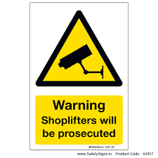 Shoplifters Will Be Prosecuted 44057