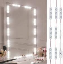 Mirror, led lights (usb powered), power bank, magic tape, illustration board, outer case, pencil, cutting knife, steel ruler, and cutting mat. The Best Vanity Lighting June 2021