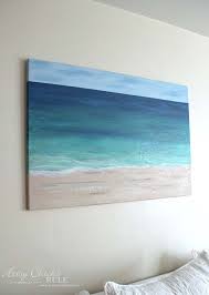 This is a small acrylic painting for the very beginners to have a try at with simple colors. Diy Beach Painting Create Faux Texture For Real Looks Artsy Chicks Rule