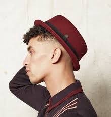 Red Stingy Brim Porkpie Hat
