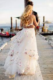 Hayley Paige S Magical Wedding Photos Two Piece Wedding Dress Cheap Wedding Dress Colored Wedding Dresses
