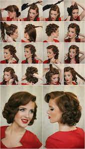 Vintage Curly Bob Hairstyle Retro Hairstyles Tutorial Medium Length Hair Styles Vintage Hairstyles Tutorial