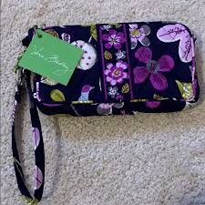 Vera bradley floral nightengale purple blue bird briefcase computer attache bagtop rated seller. Vera Bradley Bags Vera Bradley Floral Nightingale Wristlet Poshmark