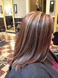 Highlight Lowlight Dimensional With Blonde Black And Red Inspired By Kelly Clarkson Blonde Hair Color Hair Hair Styles