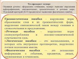Сущность и понятие фактической ошибки. Podgotovka K Ege Chast S Rechevoe Oformlenie Sochineniya