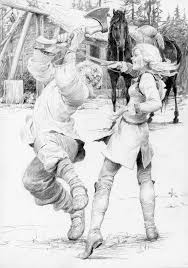 Spoiler Lady Of The Lake Illustrations By Denis Gordeev The Witcher Books Witcher Art Illustration