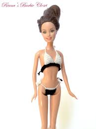Black And White Bathing Suit Barbie Your Place To Buy And Sell All Things Handmade Doll Clothes Doll Clothes Hangers Gaming Clothes