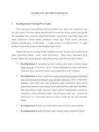 Maybe you would like to learn more about one of these? Logika Dan Argumentasi Hukum Tugas Filhum