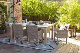 Canvas Monaco Faux Wood Tabletop Patio Dining Table Canadian Tire Patio Dining Table Patio Dining Patio Set