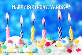 Happy Birthday Vanessa Happy Birthday Candles Birthday Candles Happy Birthday Free