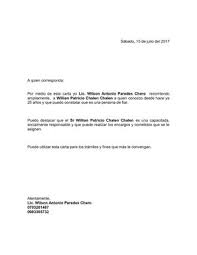 Para poder redactar una carta debes conocer a la persona que estás recomendando. Carta De Recomendacion Personal Y Laboral T Carta De