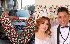 أبرز اللقطات من حفل زفاف حمو بيكا وسيارة رينج روفر هدية للعروس صور وفيديو