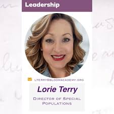 Meet Ms. Lorie Terry, our incredible Director of Special Populations at  Bloom Academy! 🌟 As a founding member and tireless advocate for  neurodiverse scholars and their families, Ms. Terry brings over 20