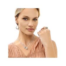 Bold Heart Two Tone Silver Gold Ring