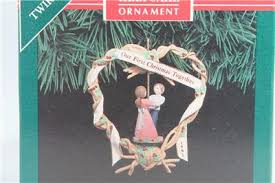 Personalized twins baby first christmas ornament 2020. Nib 2018 Hallmark Christmas Tree Ornament Our First Christmas Together Heart New Decorative Collectibles Decorative Collectible Brands