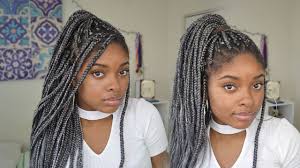 So we reached out to women in the gray book (and beyond!) and asked them to share some inspo for braided hairstyles. 7 Ways I Style My Grey Box Braids Protective Style Youtube