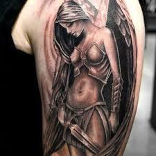 تصاميم وشوم وشم Tattoos على صور ملائكة فن ماكياج بنات صورة 61 Warrior Tattoos Black And Grey Tattoos Tattoos