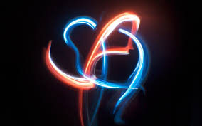 Wallpaper that uses the color blue look great when paired with the decor in other colors, such as orange and brown. Blue And Orange Neon Colors Hd Wallpaper Wallpaper Flare