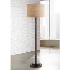 Get 5% in rewards with club o! Garth Twin Pull Chain Transitional Bronze Floor Lamp 3p330 Lamps Plus