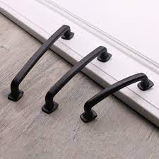 Matte Flat Black Cabinet Hardware Modern Farmhouse Kitchen Bathroom Cupboard Drawer In 2020 Black Cabinet Hardware Cabinet Hardware Modern Matte Black Kitchen Hardware