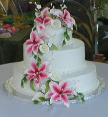 Tiger Lily Cala Lily Wedding Cake Round Wedding Cakes Lily Cake Round Wedding Cakes Tiered Wedding Cake