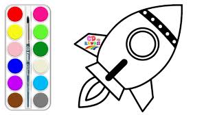 Foguetão in infopédia em linha. Como Desenhar O Foguete Para Criancas Cd Kawaii 4k Learn Colors Youtube