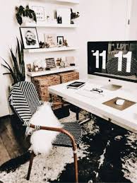 The look is bright, white, clean and. 25 Black And White Home Office Designs Digsdigs