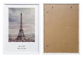 20 x 24 inch picture frame. 20 X30 White Wood Ready Made Poster Frame Suits 50x75 Cms Paper With Clear Glass Photo Frames And Picture Frames Online Store